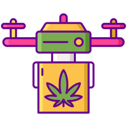 Cannabis Drone Delivery  Icon