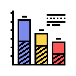 Financial Bar Chart  Icon