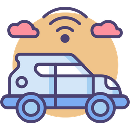 Autonomous Car  Icon