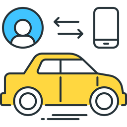 Connected Car  Icon