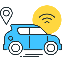 Autonomous Car  Icon