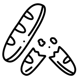 Französisches Brot  Symbol