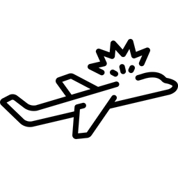 Absturzflugzeug  Symbol