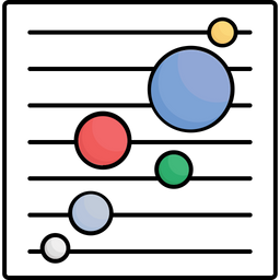 Bubble Chart  Icon