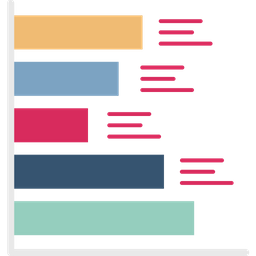 Gráfico de barras  Ícone