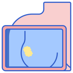 Brustkrebs-Screening  Symbol