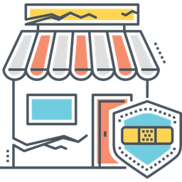 Seguro de interrupção de negócios  Ícone