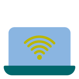 Laptop Wifi  Icon