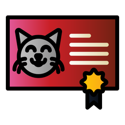 Cat Certificate  Icon