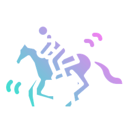 Pferde-Reiten  Symbol