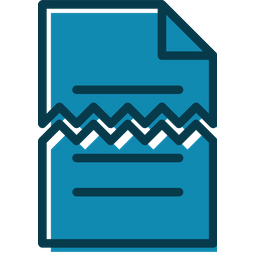 Broken Document  Icon