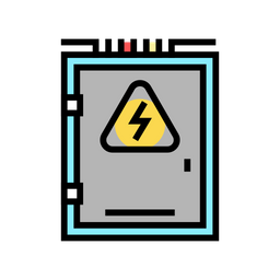 Elektrik Box Farbe Symbol