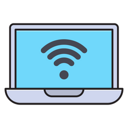 Laptop Wifi  Icon