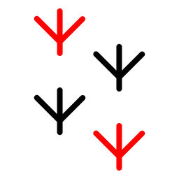 Vogelpfote  Symbol