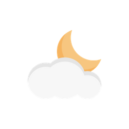 Clouds Moon  Icon