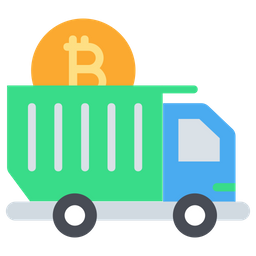 Bitcoin Delivery  Icon