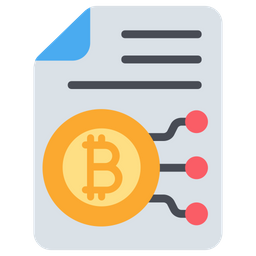 Bitcoin Document  Icon