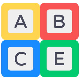 Alphabetics Blocks  Icon