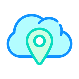 Cloud Gps  Icon