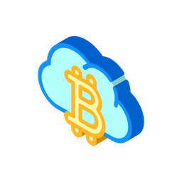 Bitcoin Cloud Storage  Icon