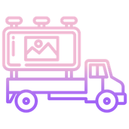 Advertising Truck  Icon