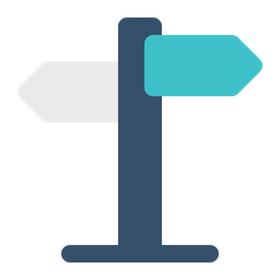 Direction Sign  Icon