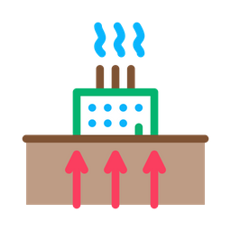 Geothermie-Fabrik  Symbol