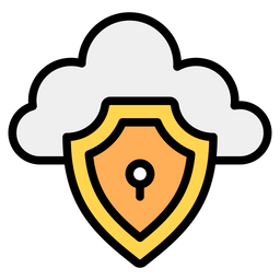 Acceso A La Nube Clave De La Nube Seguridad En La Nube Icono
