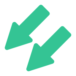 Down Left Arrow  Icon