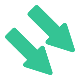 Down Right Arrow  Icon