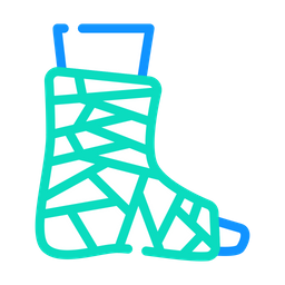 Bandaged Ankle Color Icon