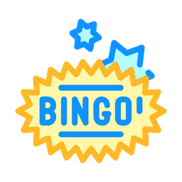 Bingo Juego Color Icono