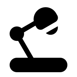 Schreibtischlampe  Symbol