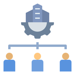 Unternehmensorganisation  Symbol