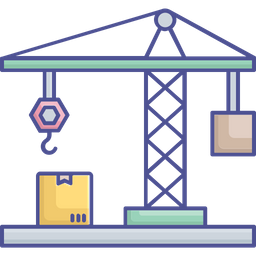 Grúa elevadora de caja  Icono