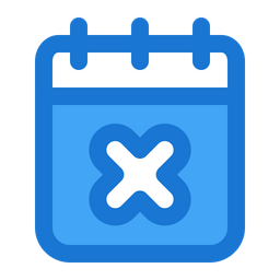 Delete Calendar  Icon