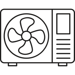 Klimaanlage im Freien  Symbol