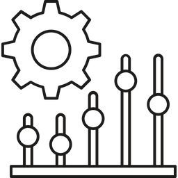 Configurações do ajustador  Ícone