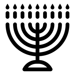 Chanukka-Leuchter  Symbol