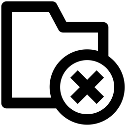 Ordner abbrechen  Symbol