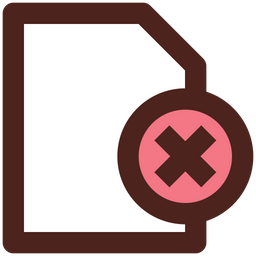 Delete File  Icon