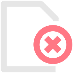 Delete File  Icon