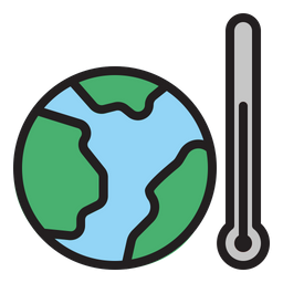 Globale Erwärmung  Symbol