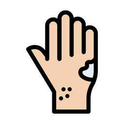 Hand Acne  Icon