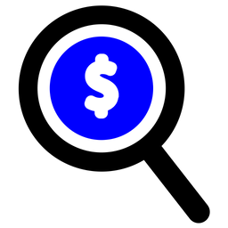 Dollars Search  Icon