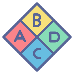 Abcd block  Icon