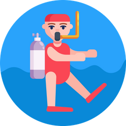 Deep sea diving  Icon