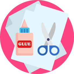 Glue and scissors  Icon