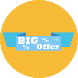 Big Offer tag  Icon