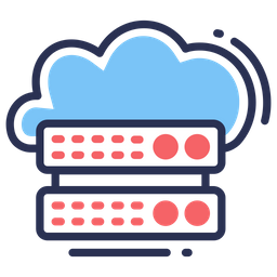 Almacenamiento en la nube  Icono